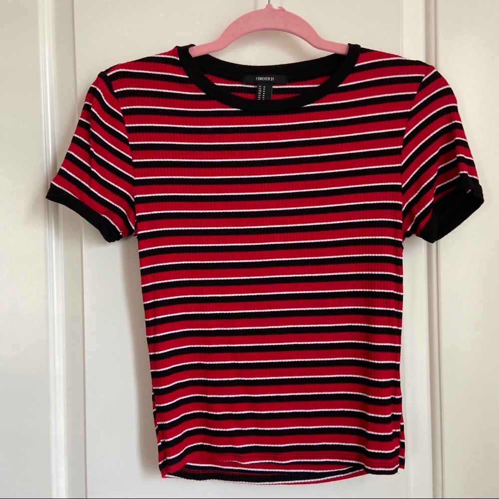 Forever 21 Retro Striped Ringer T-Shirt